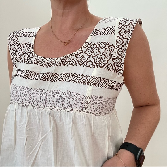 Printed Cotton Blouse with Pockets - Picture 3 of 8